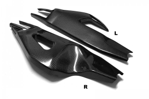 Swing-arm covers - pair - Aprilia RSV4/R 2021+ , Tuono V4 R 2021+ - CARBON - TWILL Glossy