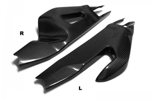 Swing-arm covers - pair - Aprilia RSV4/R 2021+ , Tuono V4 R 2021+ - CARBON - TWILL Glossy