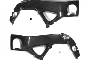 CARBON PLAIN GLOSSY  - Frame covers - Pair - Aprilia RSV4/R/RR/RF Factory 2009-2020+ , Tuono V4 1000/1100 2011-2020