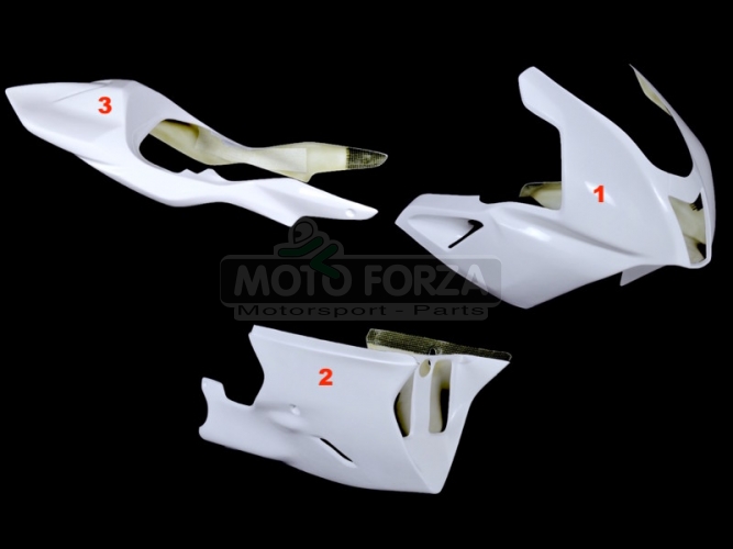 Aprilia RSV 1000R Mille/Factory 2004-2008 complete set 3-pieces racing OP, GRP