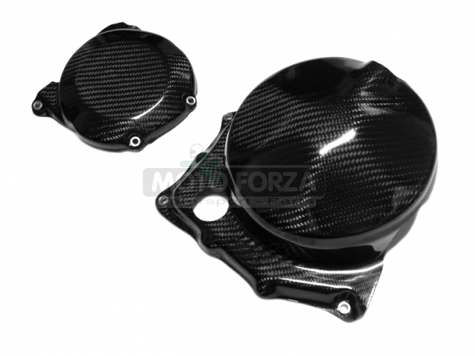 Aprilia RSV4/R RR RF Factory 2009-2020, Tuono V4 2011-2020 - Engine cover - Set- CARBON  TWILL GLOSSY