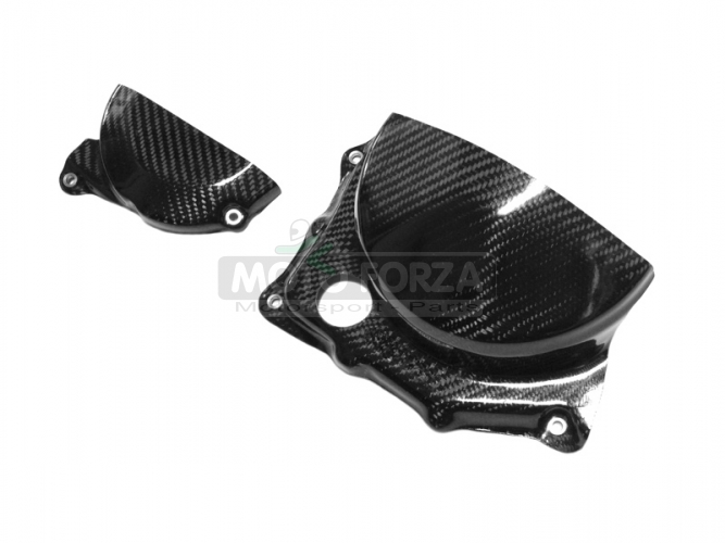 Aprilia RSV4/R RR RF Factory 2009-2020, Tuono V4 2011-2020 - Engine cover - Set WSBK - CARBON  TWILL GLOSSY