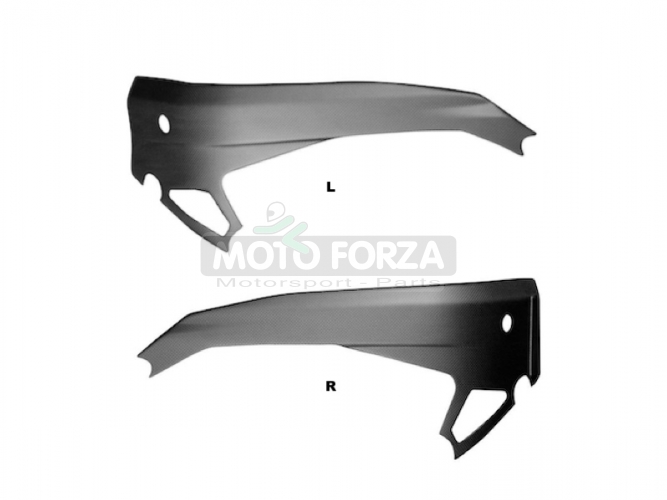 Frame covers - Pair - Aprilia RS660 2021+ , Tuono 660 2021+ - CARBON PLAIN MATTE