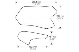  20066W/N - Ducati 899,959,1199,1299, 955 v2 Panigale - Ochranná folie - Stomp grids - Tank pads - Pár