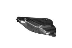 Ducati 848,1098,1198 2008-2011 Mid pipe shield big CARBON - twill glossy