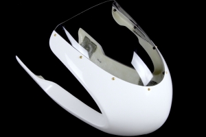 Ducati / UNI SET - Half fairing Racing - with screen - windshield - clear