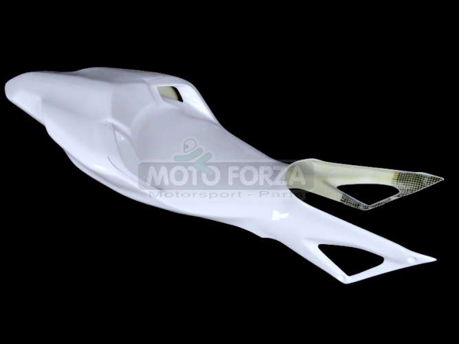 Ducati 848-1098-1198 Seat closed racing, GFK with cut out for hot air under tank