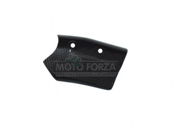 Ducati 848,1098,1198 2008-2011 Mid pipe shield small CARBON - plain glossy