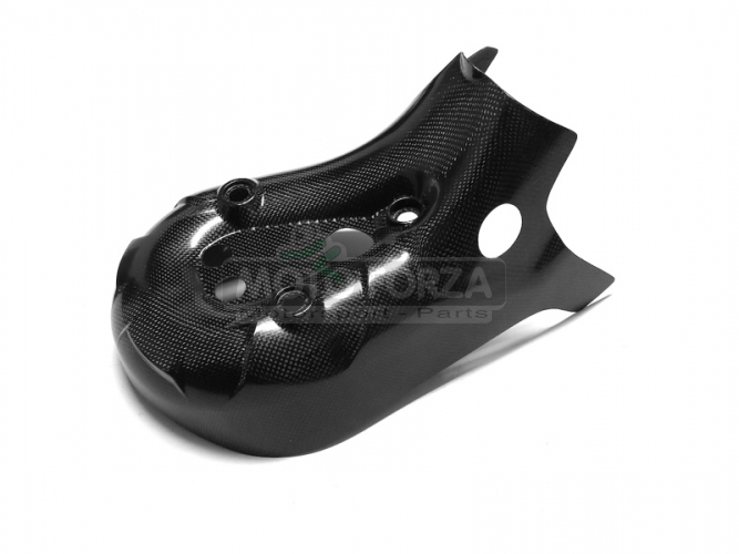 Ducati 899,1199 Panigale -Exhaust Manifold cover CARBON Plain Glossy