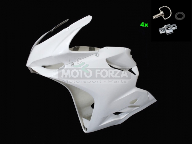 Ducat 899 1199 Front fairing Racing incl. DZUS Quick fasteners SET