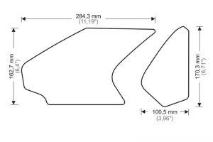 20073W/N - Ochranná folie - Stomp grids - Tank pads - Pár