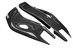 Honda CBR 1000RR 2008-2016 - CARBON PLAIN glossy - Swing-arm covers - pair