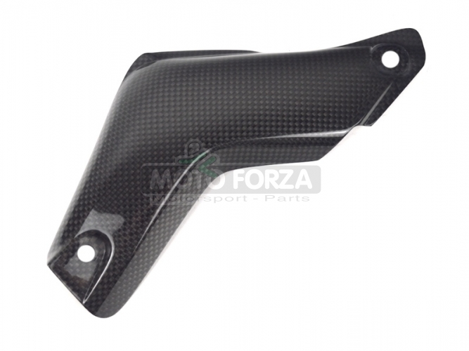 Exhaust Mid Pipe Shield Honda CBR 1000RR 2004 2005 2006 2007 - carbon - plain . glossy