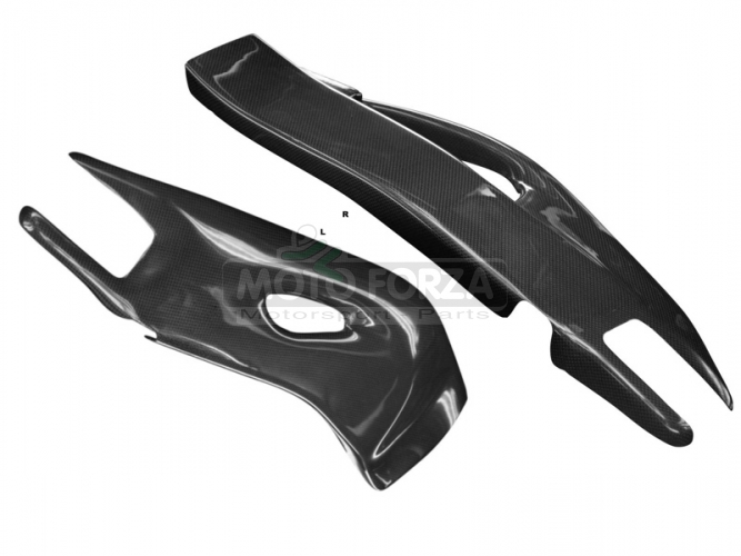 Honda CBR 1000RR 2008-2016 - CARBON PLAIN glossy - Swing-arm covers - pair