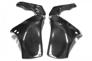 Frame covers - pair Kawasaki ZX10R Ninja 2011-2015 CARBON - twill glossy