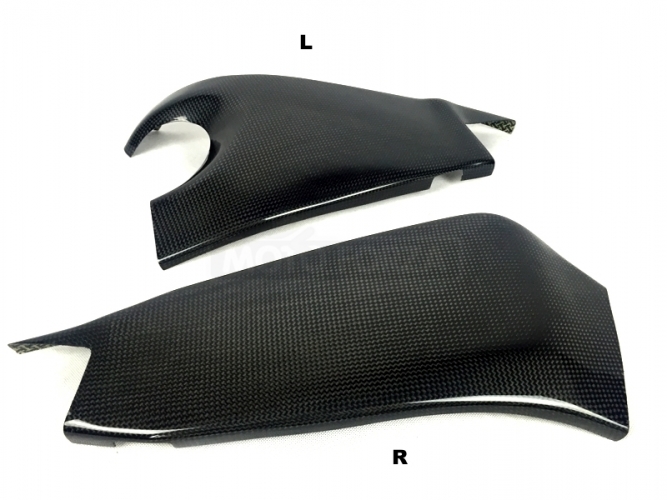 Kawasaki ZX6RR 09-12 / 636 13- Swing-arm cover - preview - Pair, Carbon Kevlar