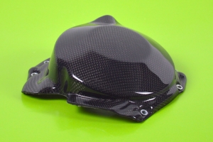 Clutch cover TECH RACE Kawasaki ZX10R 2011-2016 CARBON PLAIN GLOSSY