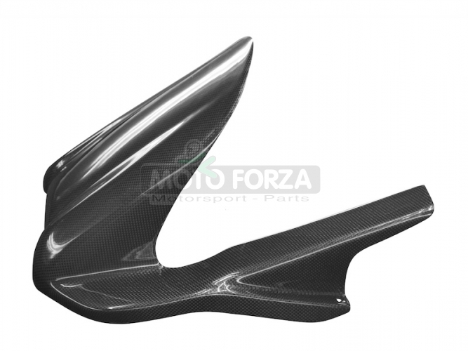 Suzuki GSX-R 600,750 2004-2005 Rear fender (Hugger) with chain cover - CARBON PLAIN GLOSSY