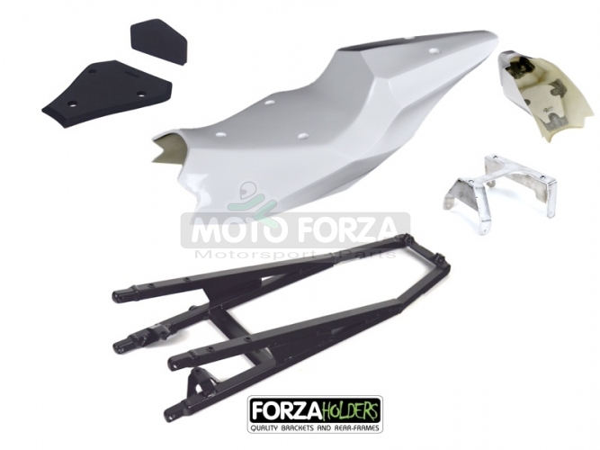 Suzuki GSXR 1000 17-24 - Rear subframe + Seat Closed Racing + foam - SET - ALU+ GRP