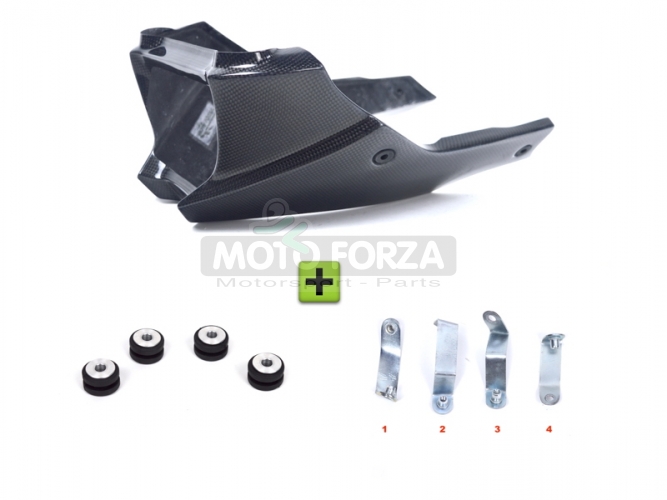 Bellypan  SET - Triumph 1050 Speed Triple 2011-2015 - CARBON