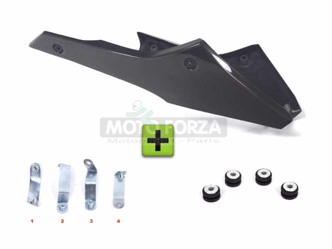 Bellypan version 2 - SET - Triumph 1050 Speed Triple 2011-2015 - CARBON