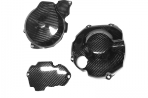 Yamaha YZF R-6 - 2006-2016 - Engine covers - set- CARBON twill glossy