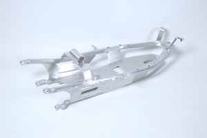 Rear subframe - ALU silver - Yamaha R6 2008-16 conversion on R6 17+ for Motoforza Race seat closed