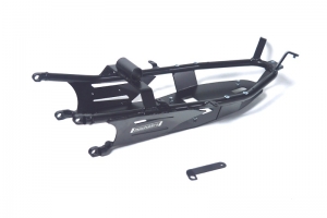 Rear subframe - ALU black - Yamaha R6 2008-16 conversion on R6 17+ for Motoforza Race seat closed