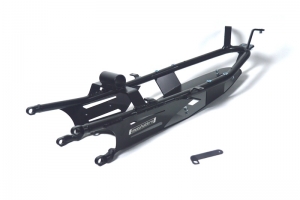 Rear subframe - ALU black - Yamaha R6 2008-16 conversion on R6 17+ for Motoforza Race seat closed