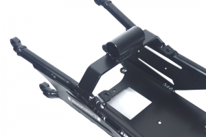 Rear subframe - ALU black - Yamaha R6 2008-16 conversion on R6 17+ for Motoforza Race seat closed