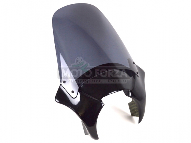 Yamaha FZ-6N 2004-2009 - Upper part with Longer light smoke Screen, GRP coloured black