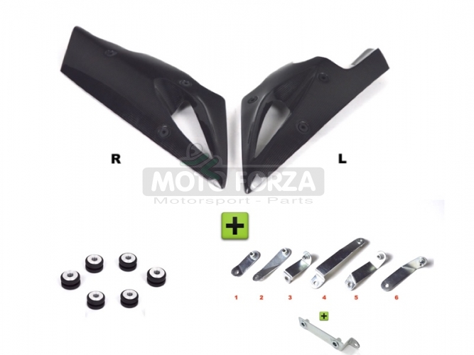 Yamaha, FZ8 / Fazer, 2010-14 / Bellypan - SET , CARBON