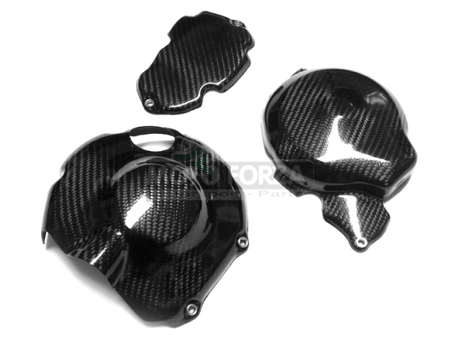 Yamaha YZF R-6 - 2006-2016 - Engine covers - set- CARBON twill glossy