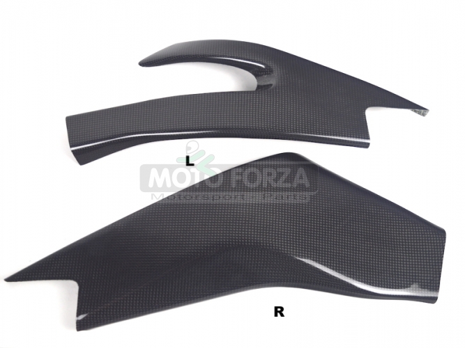 Yamaha YZF R6 2006-2016 - Frame covers - pair -  CARBON plain glossy