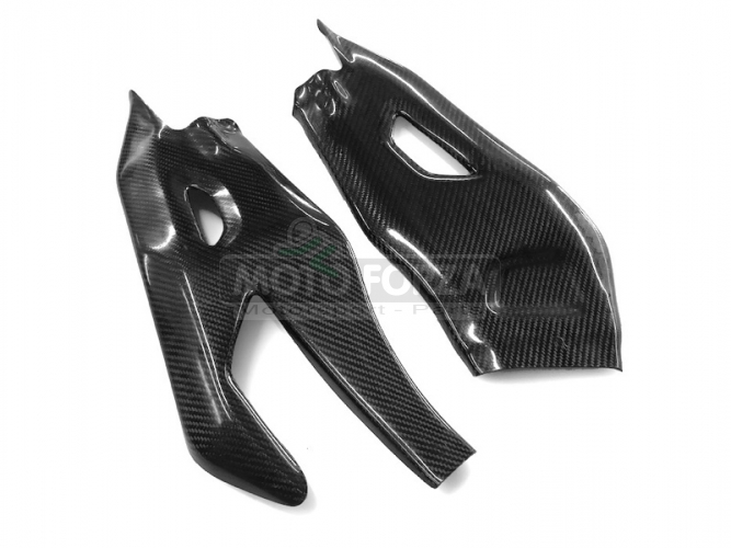 Yamaha YZF R1 2015-2019, 2020-2024 - Swing-arm covers - pair - CARBON Twill Glossy