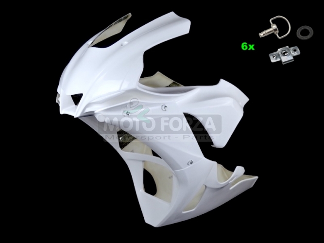 Yamaha YZF R1 2020- Front fairing Racing incl. DZUS Quick fasteners SET, GRP-fibreglass