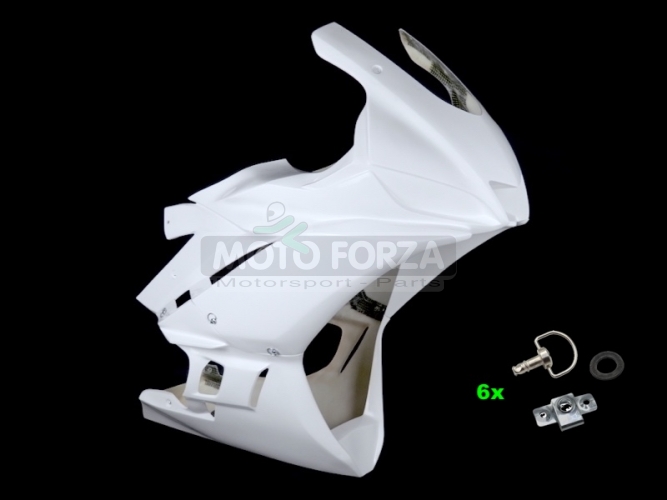 Yamaha YZF R3 2019- Front fairing Racing incl. DZUS Quick fasteners SET, GRP